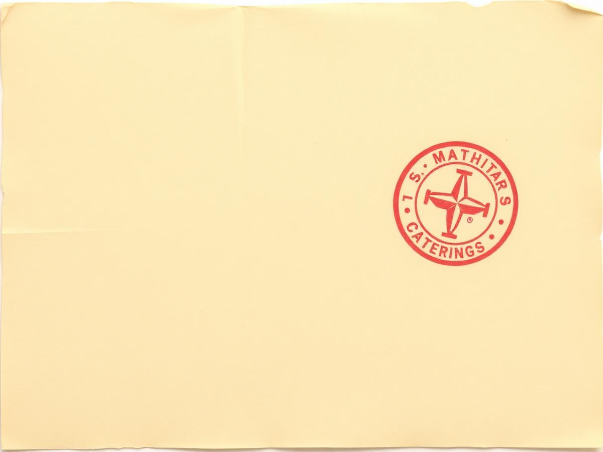 Fragment of the Original Catering Invoice (recto)